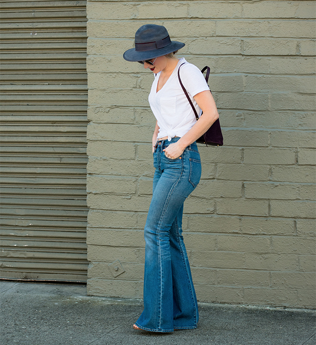 plain white jeans